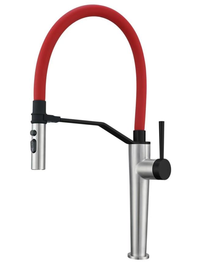 Single-Hole 3-Spray Magnetic Pull-Down Kitchen Sink Faucet